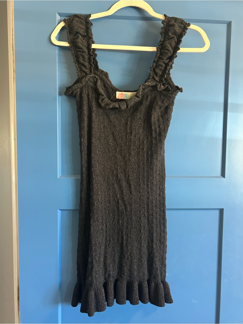 Free People Devyn Sweater Dress in black